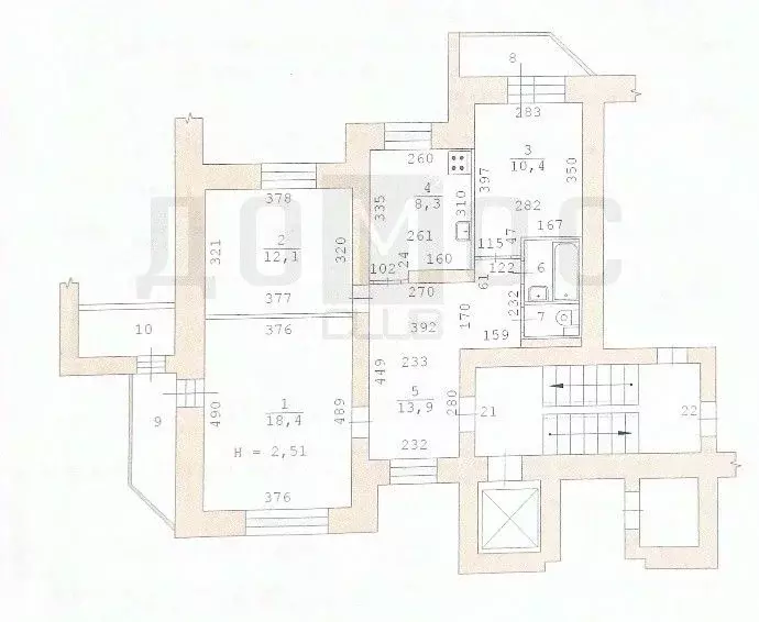 3-к кв. Свердловская область, Екатеринбург ул. Бебеля, 120 (66.7 м) - Фото 2