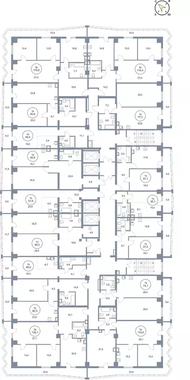 1-к кв. Ханты-Мансийский АО, Сургут тракт Югорский, 43 (88.8 м) - Фото 1