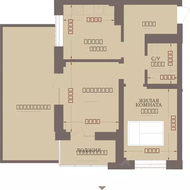 2-к кв. Хакасия, Абакан ул. Чкалова, 42 (58.55 м) - Фото 1