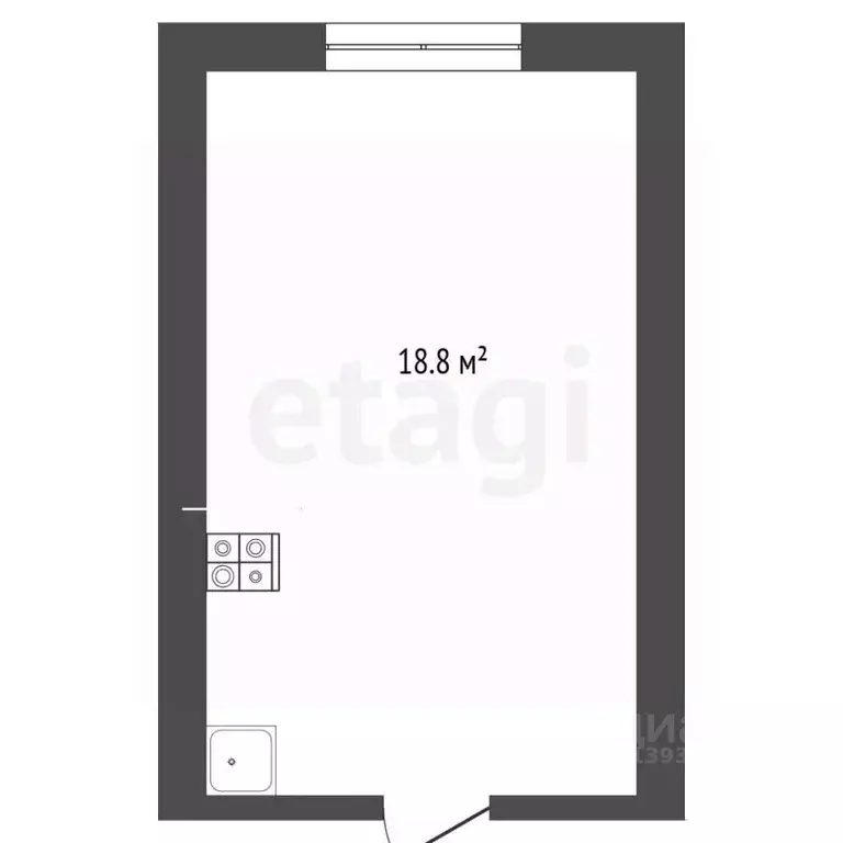 Комната Тюменская область, Тюмень Одесская ул., 18 (18.8 м) - Фото 2