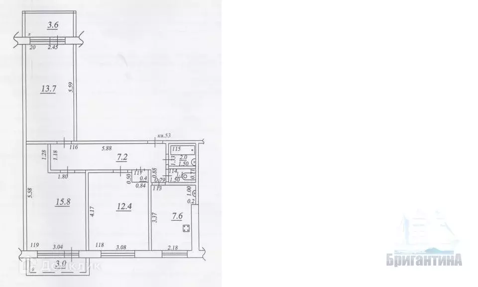 Продаётся 3-к квартира, 66.8 м - Фото 0
