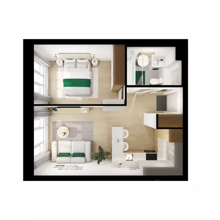 1-к кв. Московская область, Котельники Парковый мкр, Белая Дача Парк ... - Фото 2