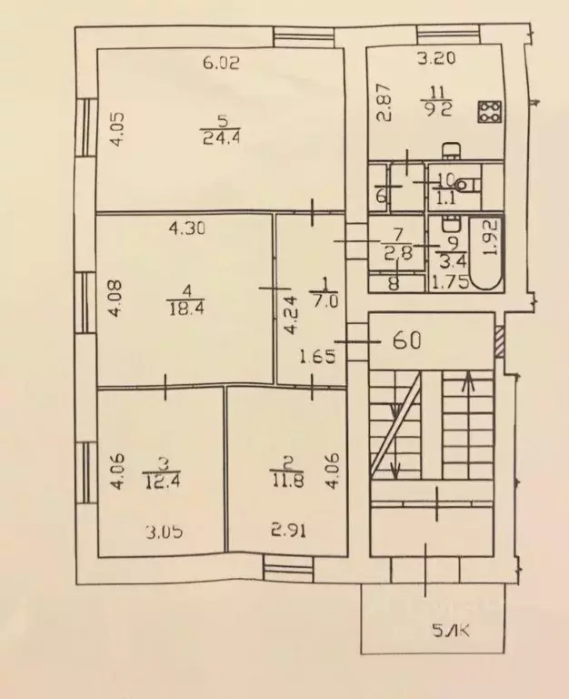 4-к кв. Санкт-Петербург просп. Непокоренных, 13к1 (92.2 м) - Фото 1