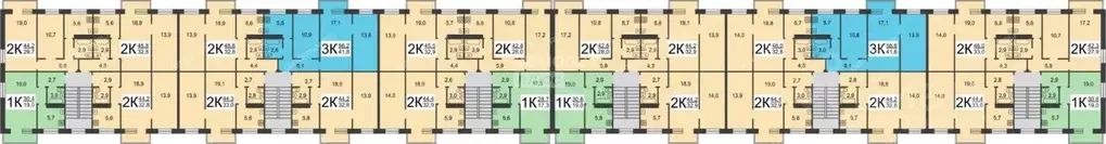 2-к кв. Нижегородская область, Нижний Новгород ул. Надежды Сусловой, ... - Фото 2