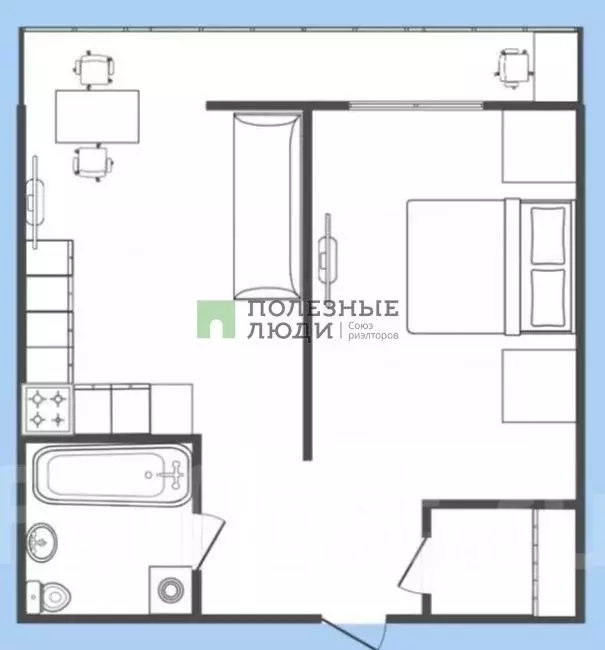 1-к кв. Хабаровский край, Хабаровск ул. Тургенева, 48 (45.7 м) - Фото 2
