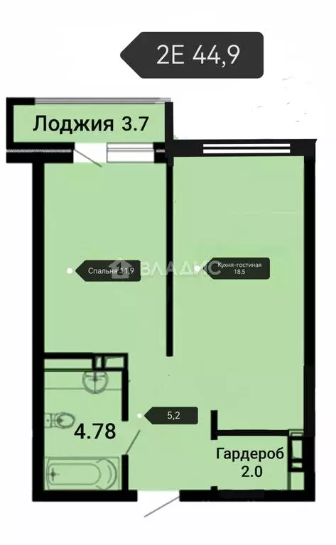2-комнатная квартира: Новороссийск, улица Революции 1905 года, 37 ... - Фото 0