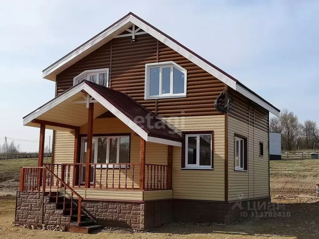 Дом в Калужская область, Ферзиковский район, Кольцово с/пос, д. ... - Фото 1