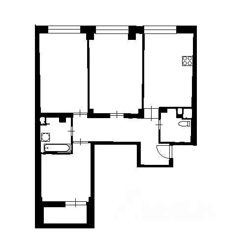 3-к кв. Московская область, Химки Молодежная ул., 7к1 (87.0 м) - Фото 1