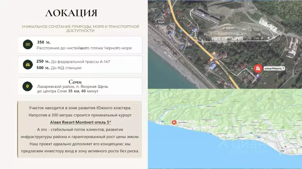 Помещение свободного назначения в Краснодарский край, Сочи ул. Марата, ... - Фото 1
