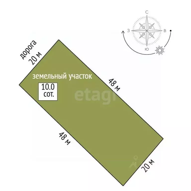 Участок в Костромская область, Нерехтский район, Воскресенское с/пос, ... - Фото 2