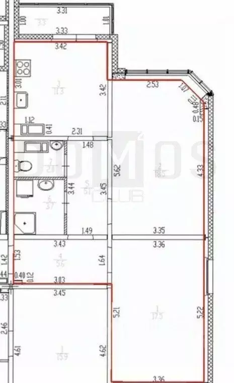 2-к кв. Свердловская область, Екатеринбург ул. Рассветная, 6к2 (63.7 ... - Фото 1