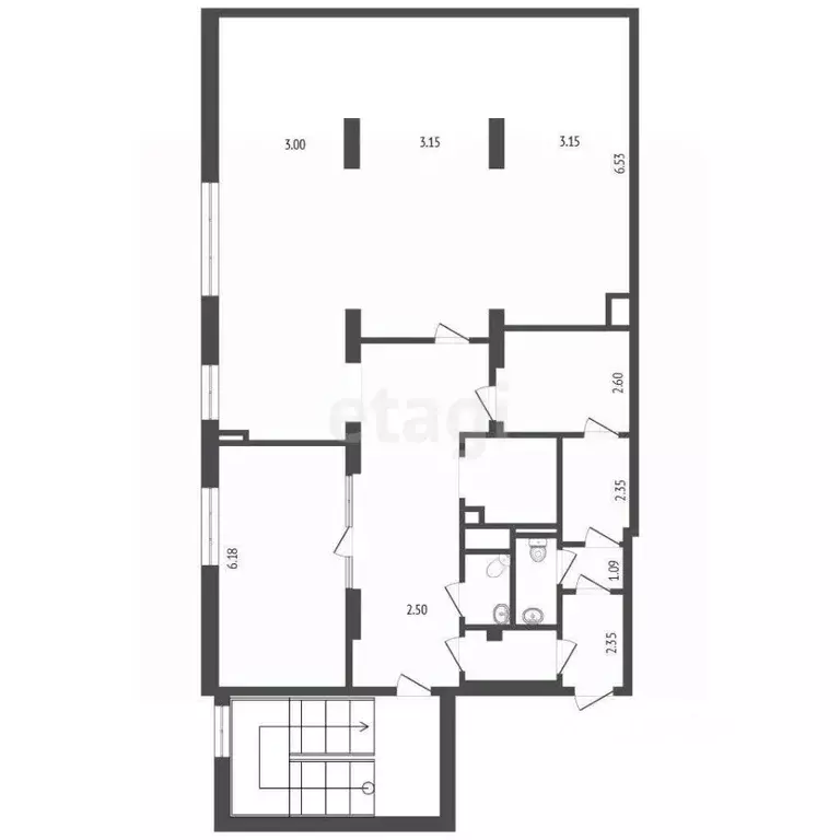 Помещение свободного назначения в Тюменская область, Тюмень ул. ... - Фото 2