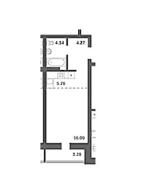Студия Новосибирская область, Новосибирск Северо-Чемской жилмассив, ... - Фото 1