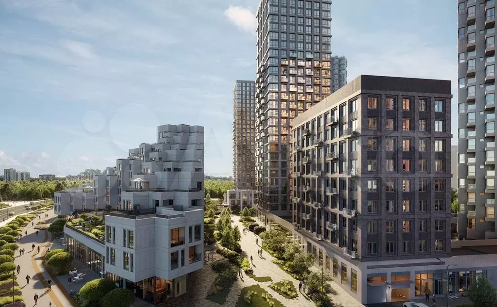 1-к. квартира, 40,8 м, 12/17 эт. - Фото 1