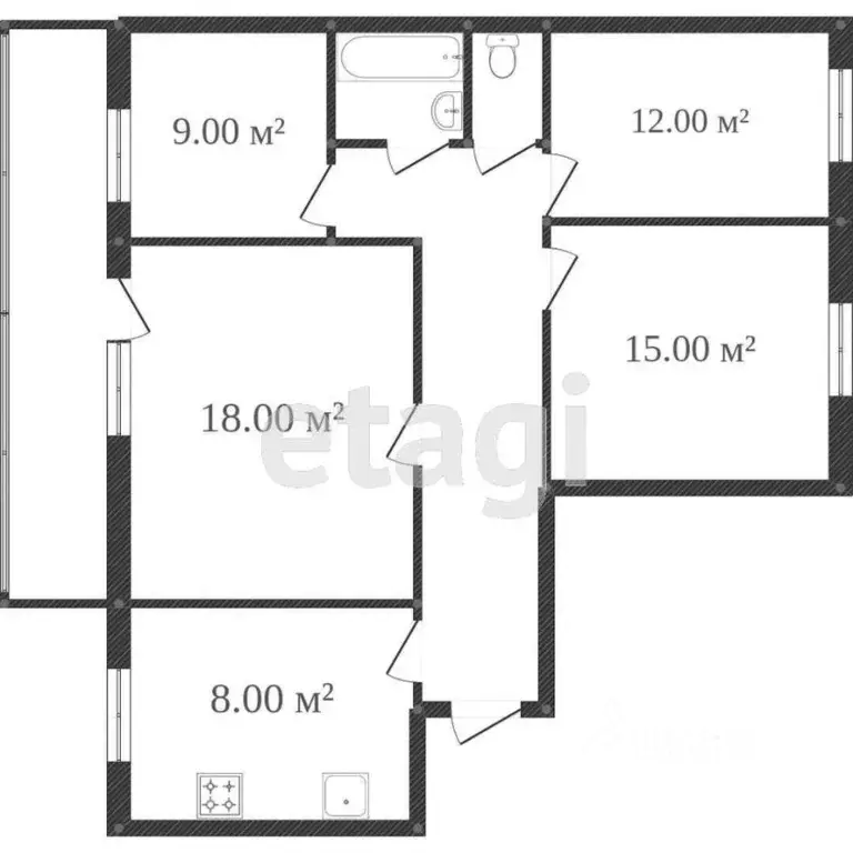 Комната Костромская область, Кострома ул. Ткачей, 2/12 (20.0 м) - Фото 1