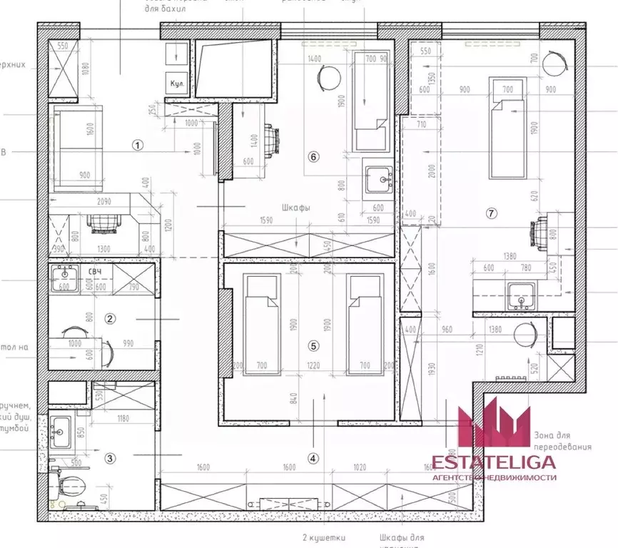 Помещение свободного назначения в Москва Чонгарский бул., 26Ак1 (78 м) - Фото 2