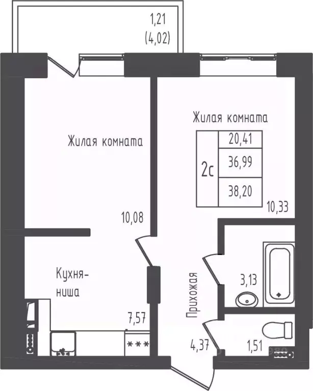 1-к кв. Московская область, Дмитровский городской округ, д. Рыбаки ... - Фото 0