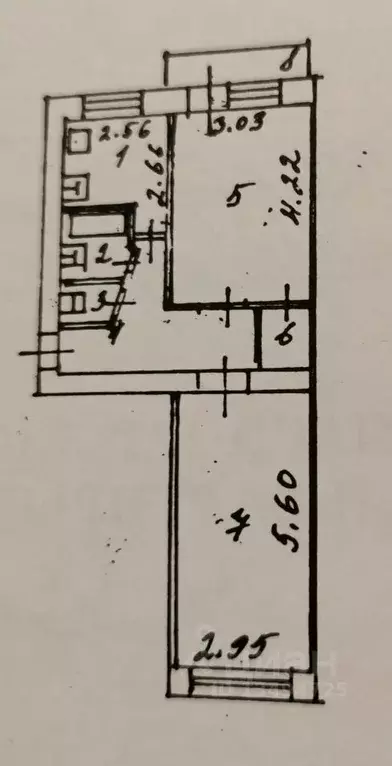 2-к кв. Белгородская область, Белгород Курская ул., 6б (47.5 м) - Фото 1