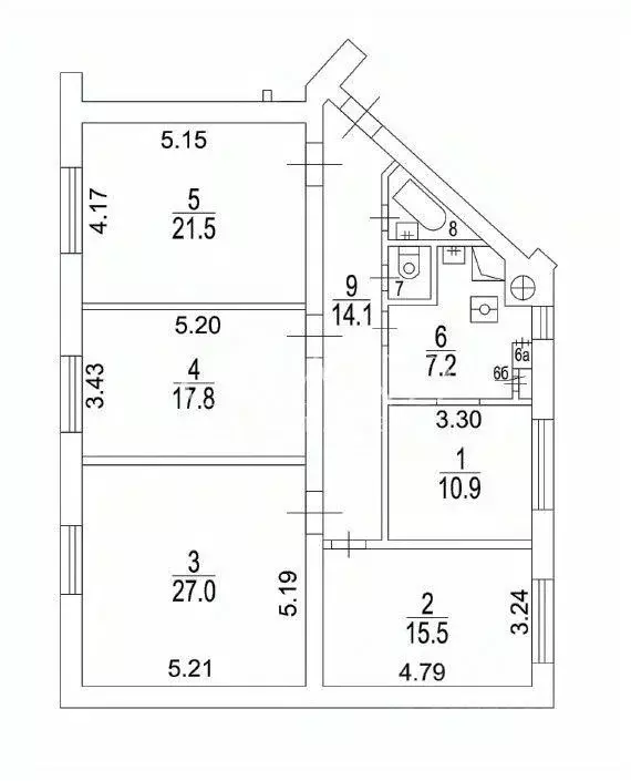 Квартира, 4 комнаты, 120 м - Фото 0