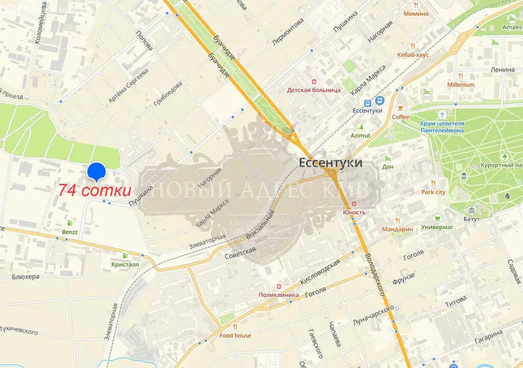 Участок в Ессентуки, улица Пушкина, 126 (74 м) - Фото 0