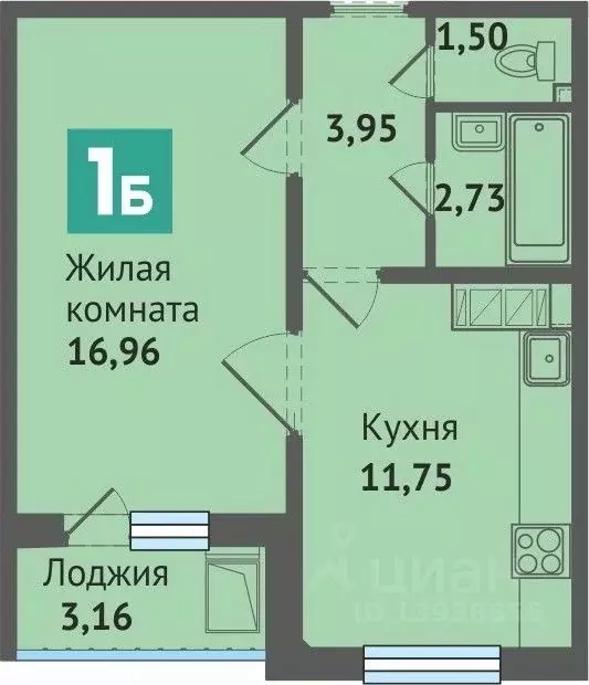 1-к кв. Марий Эл, Медведево городское поселение, Медведево пгт, Ясная ... - Фото 0