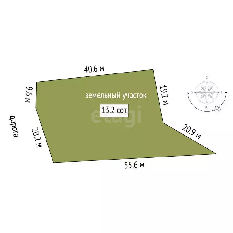 Участок в Тюменский муниципальный округ, ДНТ Дачи Хюгге (13.16 м) - Фото 0