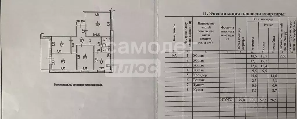 4-к кв. Хабаровский край, Хабаровск Трехгорная ул. (79.0 м) - Фото 1