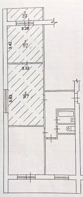 Комната Татарстан, Набережные Челны просп. Мира, 55 (29.9 м) - Фото 2