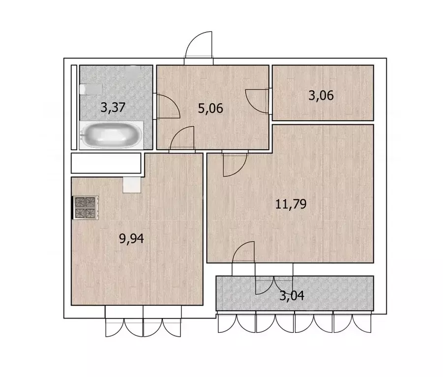 1-к кв. Башкортостан, Уфа ул. Майора Доставалова, 3 (35.1 м) - Фото 1