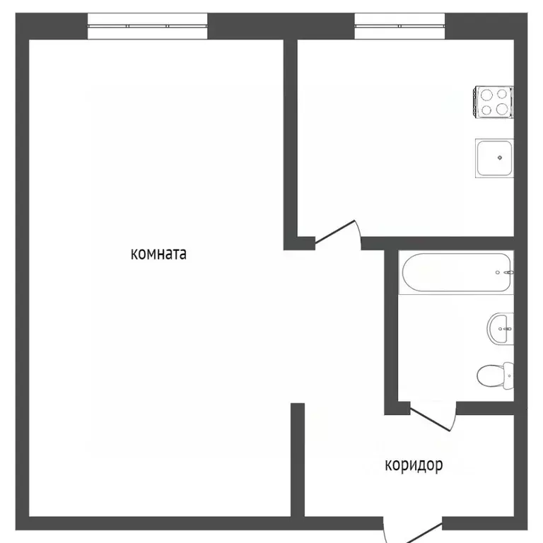1-к кв. Красноярский край, Норильск ул. Нансена, 28 (28.4 м) - Фото 2