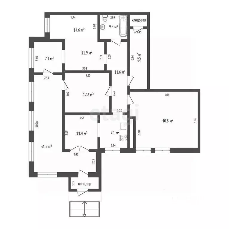 4-к кв. Тюменская область, Тюмень Шаимский проезд, 20 (176.8 м) - Фото 2