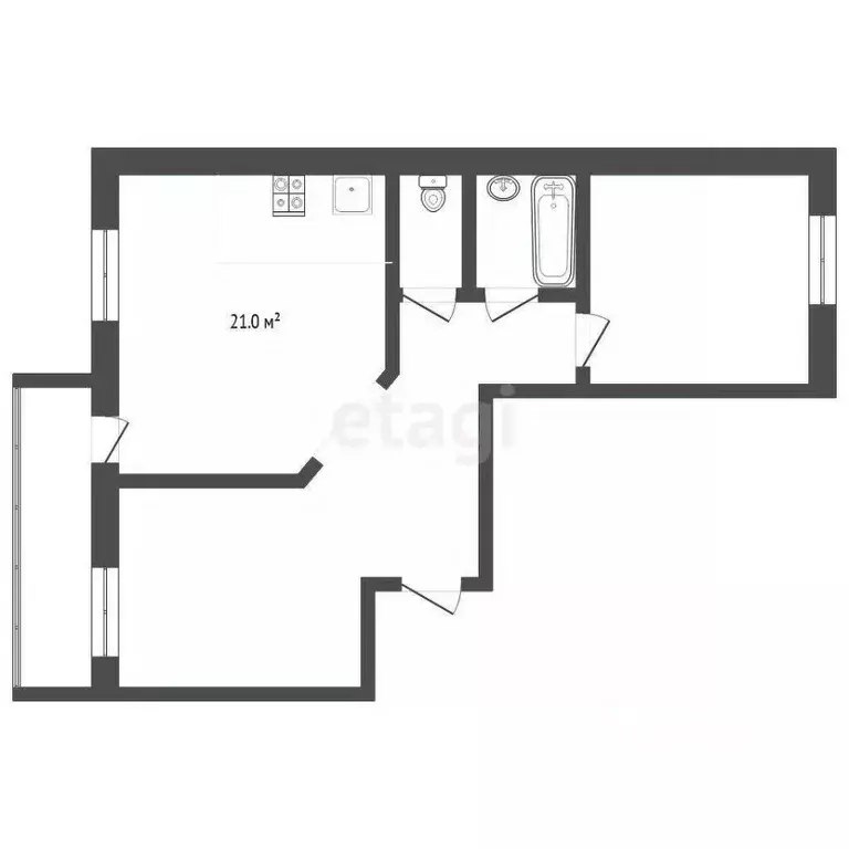 2-к кв. Тюменская область, Тюмень ул. Избышева, 6 (65.0 м) - Фото 1