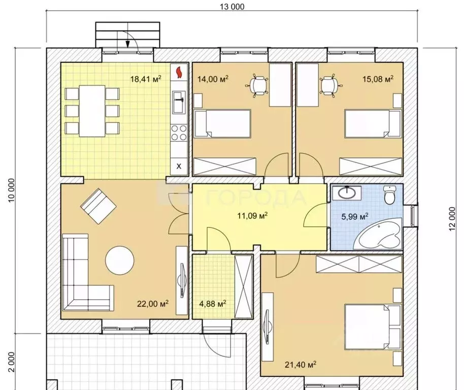 Дом в Алтайский край, с. Шипуново ул. Буденного, 48 (26 м) - Фото 2
