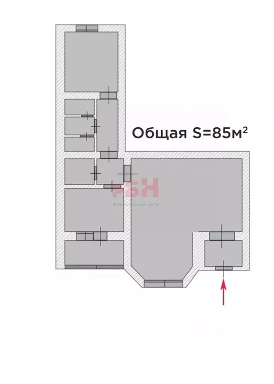 Торговая площадь в Тюменская область, Тюмень ул. Мельникайте, 138а (85 ... - Фото 1