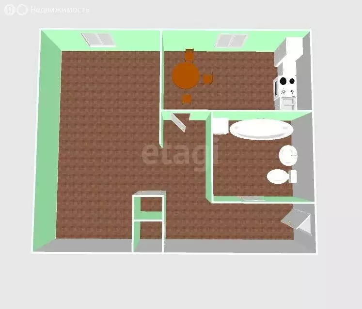 1-комнатная квартира: Южно-Сахалинск, проспект Мира, 373 (30 м) - Фото 1