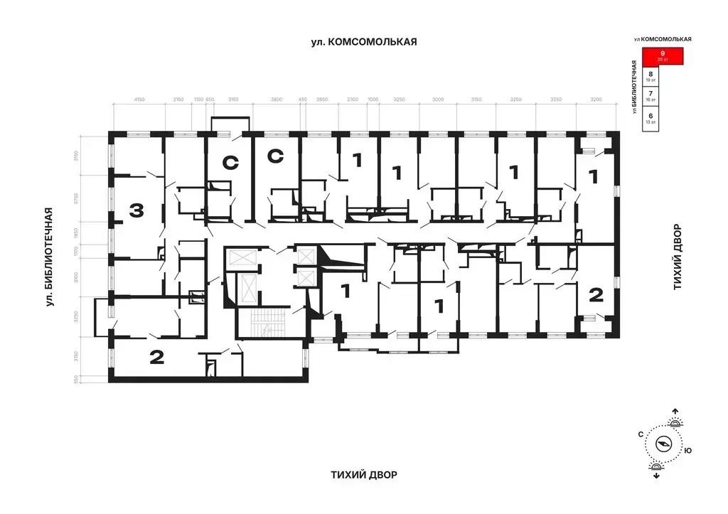 2-комнатная квартира: Екатеринбург, жилой район Втузгородок, ЖК Алиса ... - Фото 2