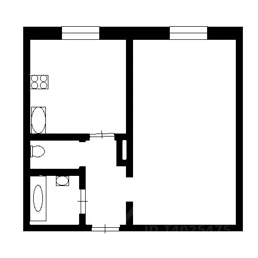 1-к кв. Владимирская область, Ковров Еловая ул., 86/6 (33.2 м) - Фото 1