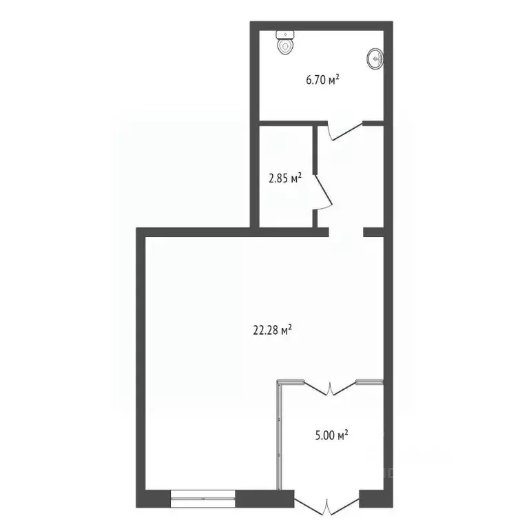 Офис в Красноярский край, Красноярск ул. 1-я Хабаровская, 7 (46 м) - Фото 2
