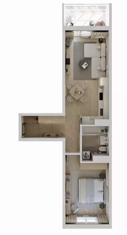 1-к кв. Ханты-Мансийский АО, Сургут 51-й мкр, Сити Парк жилой комплекс ... - Фото 2