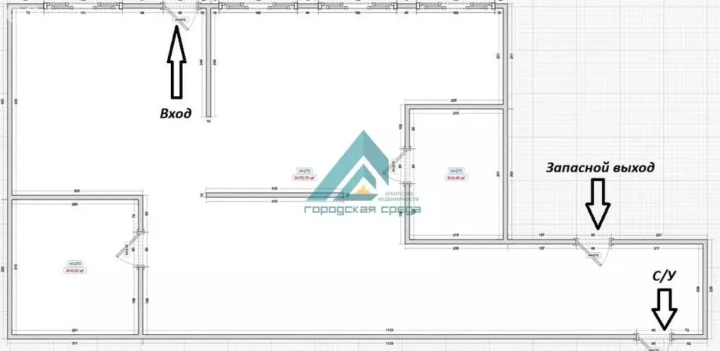 Помещение свободного назначения (92 м) - Фото 1