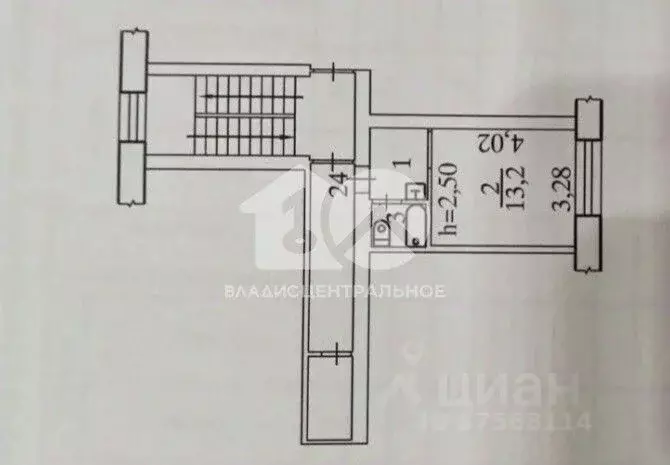Студия Новосибирская область, Новосибирск ул. Виктора Уса, 15 (19.7 м) - Фото 2