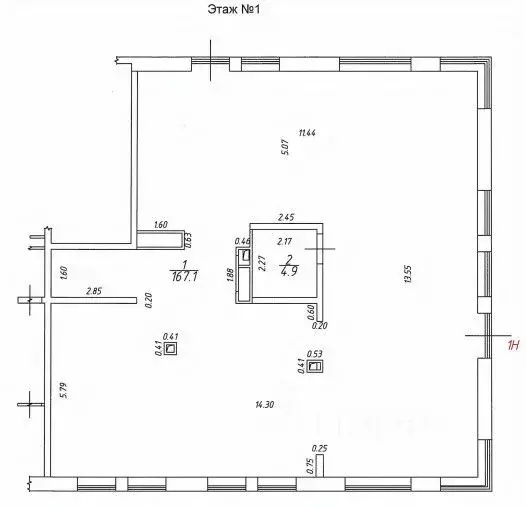 Помещение свободного назначения в Москва Ореховый бул., 24К1 (173 м) - Фото 1