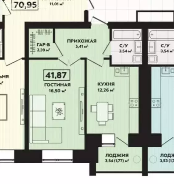 1-комнатная квартира: Йошкар-Ола, улица Чехова, 55 (42 м) - Фото 0