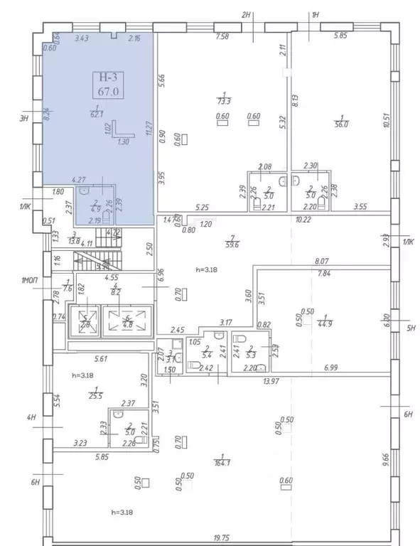 Помещение свободного назначения в Санкт-Петербург просп. Энгельса, 27Т ... - Фото 1