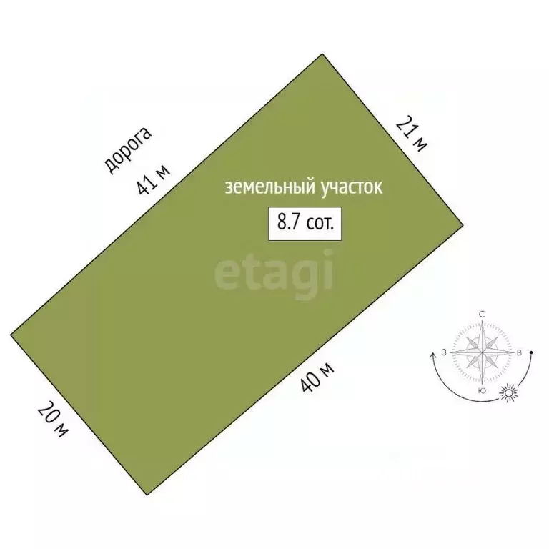 Участок в Марий Эл, Медведевский район, Сидоровское с/пос, Подборное ... - Фото 1