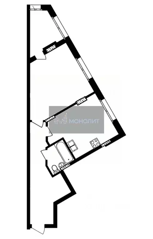 1-к кв. Нижегородская область, Нижний Новгород ул. Владимира ... - Фото 2