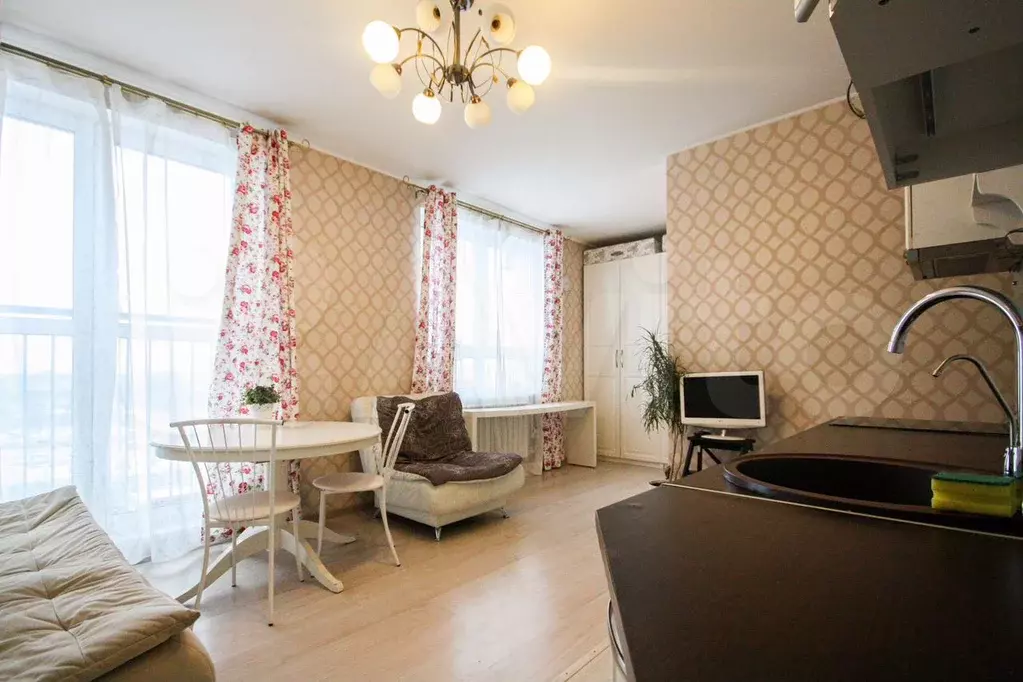 Квартира-студия, 33 м, 12/22 эт. - Фото 1