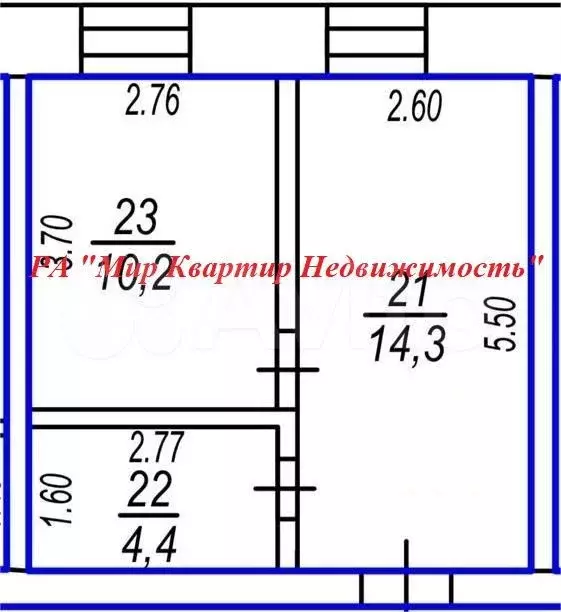 1-к. квартира, 28,9 м, 1/5 эт. - Фото 0