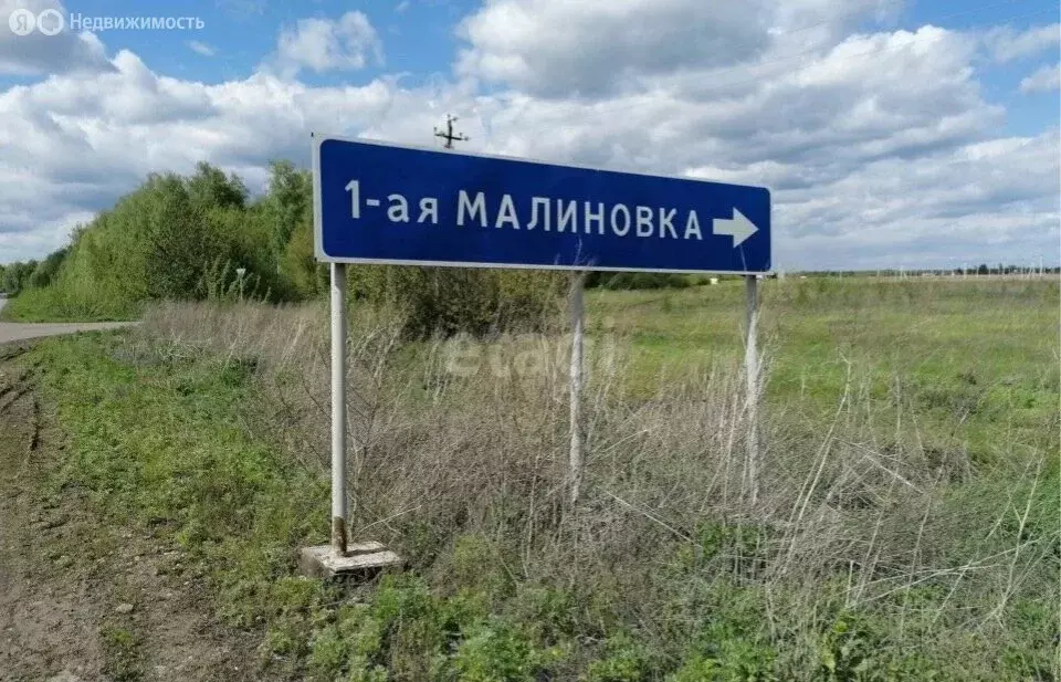 Участок в деревня Малиновка 1-я, улица имени Николая Мамонтова, 9 (10 ... - Фото 0