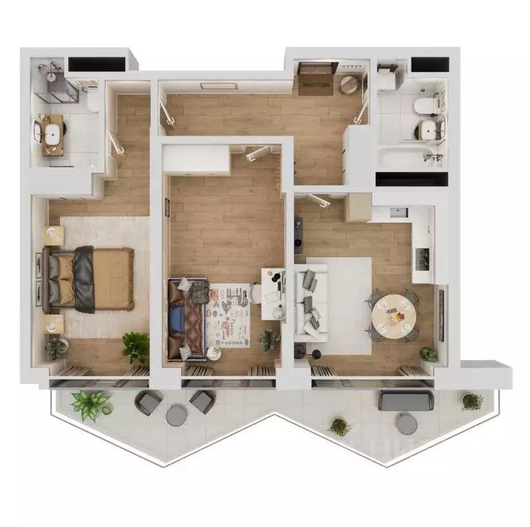 2-к кв. Крым, Алушта ул. Октябрьская, 10 (83.4 м) - Фото 2